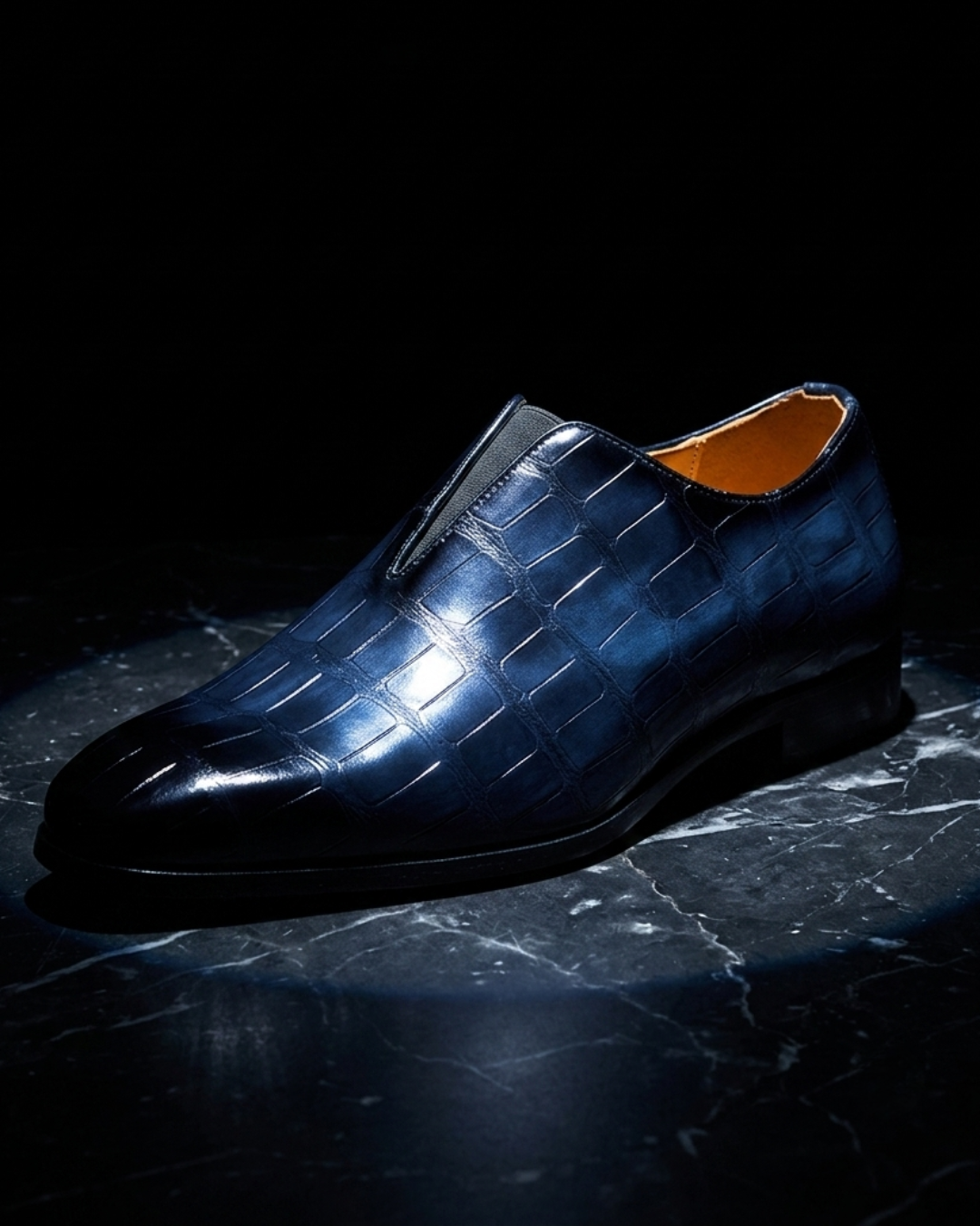 Harwick Croc Embossed Loafer