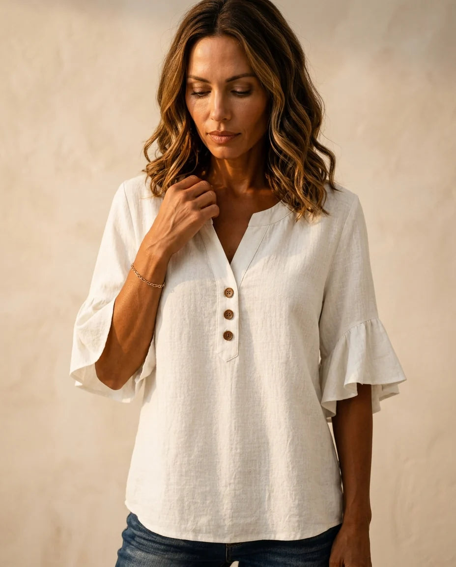 Adriana Ruffle Blouse