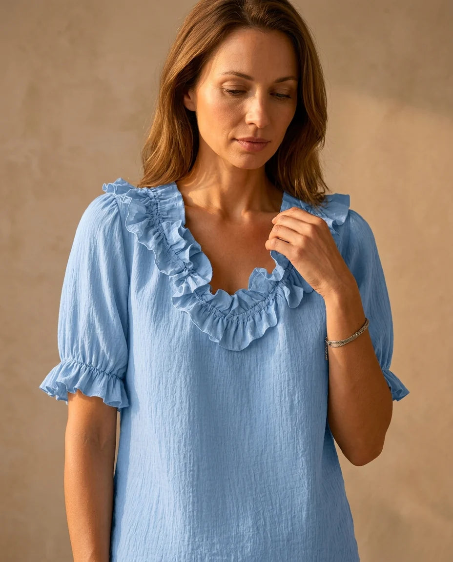 Rea Ruffle Blouse