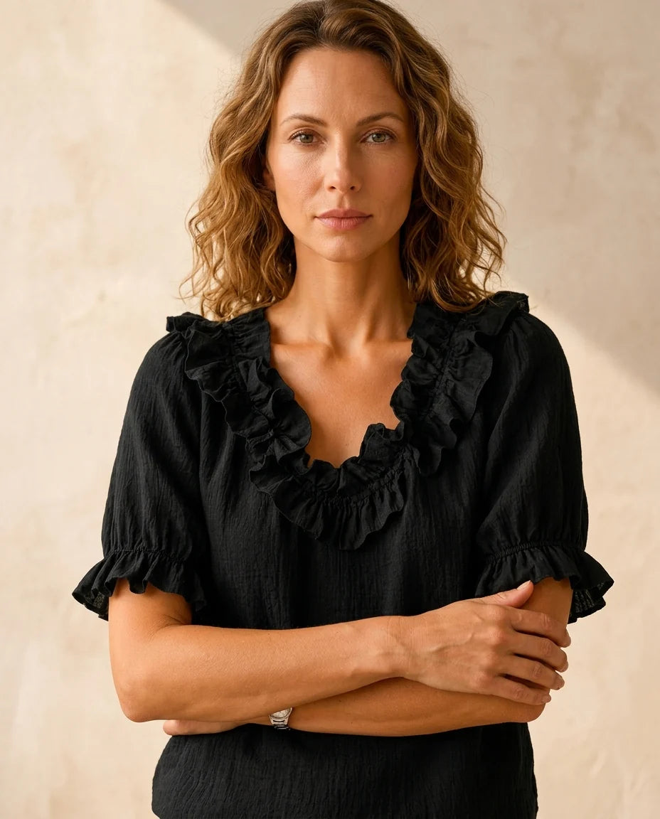 Rea Ruffle Blouse