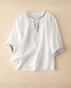 Ella Linen Blouse