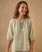 Ella Linen Blouse